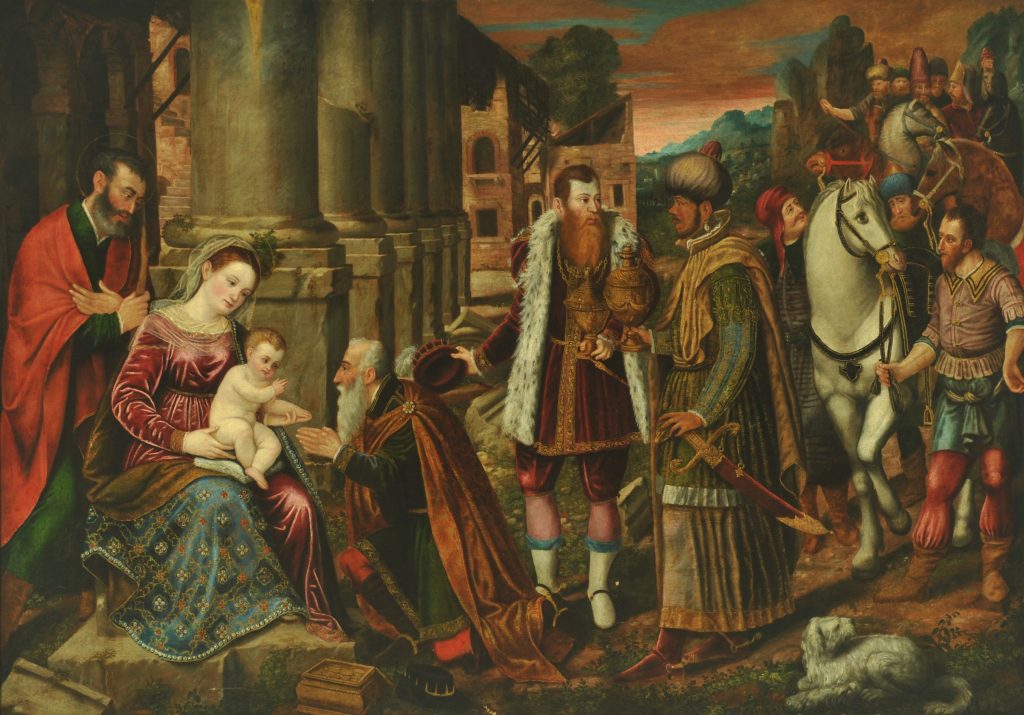 Venezianischer Meister, Anbetung der Könige, 17. Jahrhundert